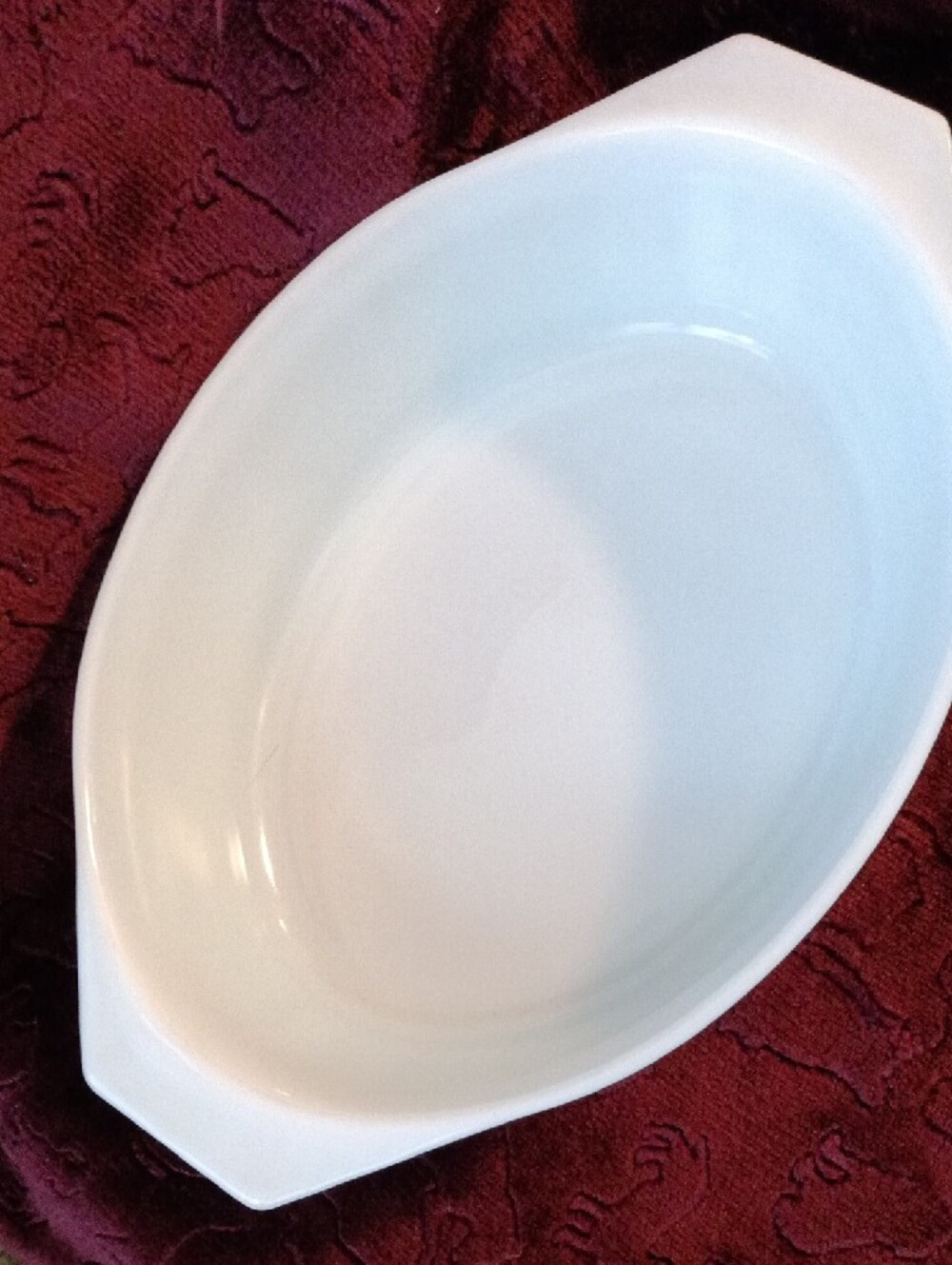 Vintage Pyrex 2 1/2 qt Cass. Dish (No Lid) "Snowflake"❄️❄️ Pattern - Picture 3 of 9